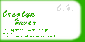 orsolya haver business card